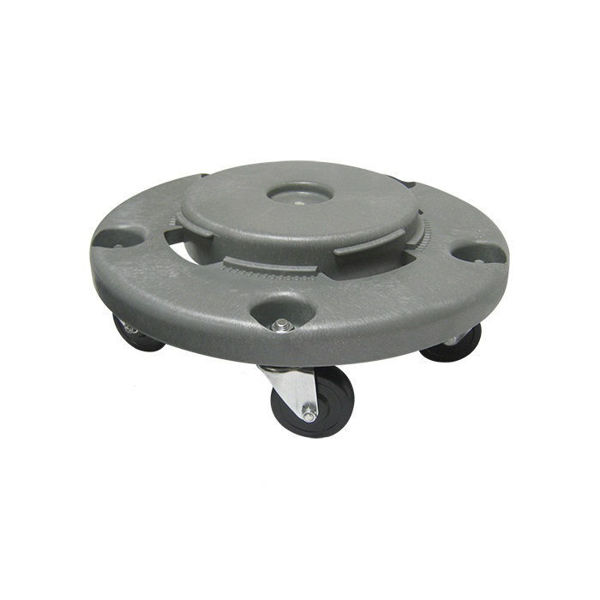 Picture of 5-WHEEL PLASTIC DOLLY FOR ROUND TRASH RECEPTACLES (2/CS)