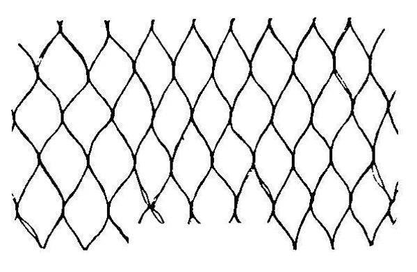 Picture of HAIRNET - 26" - DARK BROWN NYLON - 1/4" APERTURE (15 DENIER) - 144 PER DISP. BOX /10 BOXES PER CASE (1,440/CASE)