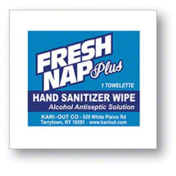 Picture of WRAPPED 28" FRESH NAP PLUS 80% ALCOHOL - 1,000 PER CASE