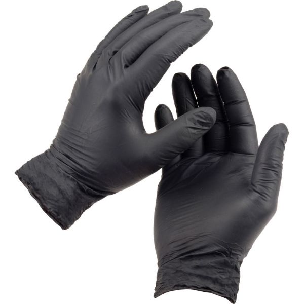 Picture of BLACK NITRILE 5 MIL POWDER FREE EXAM GLOVES - CHEMO & FENTANYL RATED - SMALL - 10/100 PER CASE