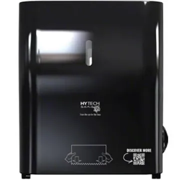 HYTECH SEAS PROPIETARY HARDWOUND NO TOUCH MECHANICAL TOWEL  DISPENSER - BLACK - 1 EACH